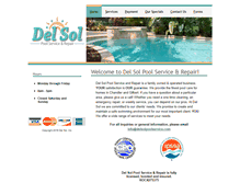 Tablet Screenshot of delsolpoolservice.com